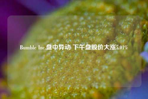 Bumble Inc.盘中异动 下午盘股价大涨5.01%