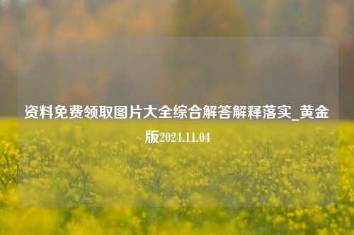 资料免费领取图片大全综合解答解释落实_黄金版2024.11.04