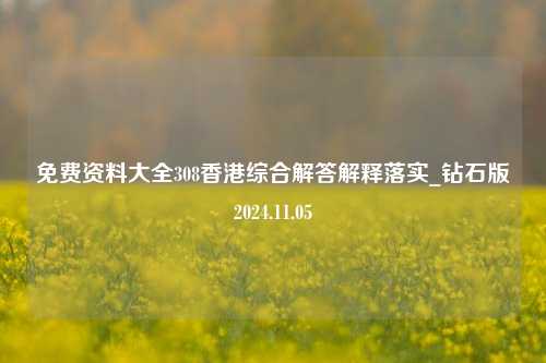 免费资料大全308香港综合解答解释落实_钻石版2024.11.05